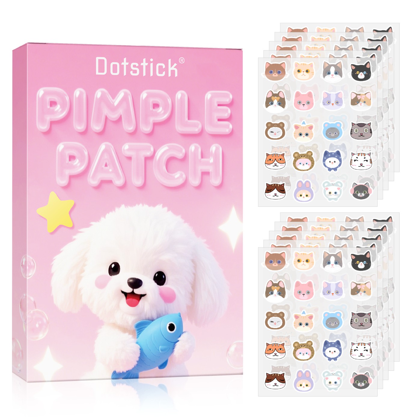 Beauty Zone Makeup - Adorable Pet-Themed Dotstick Pimple Patches –