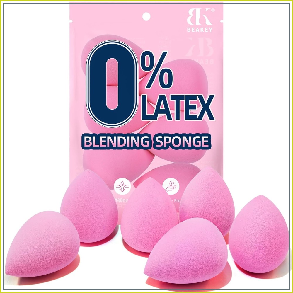 Beauty Makeup Sponge - 6 Pack Makeup Sponge Set, Super