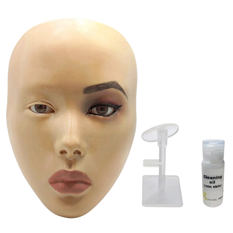Beauty Makeup Training - Full Face Makeup Practice Model Silicone