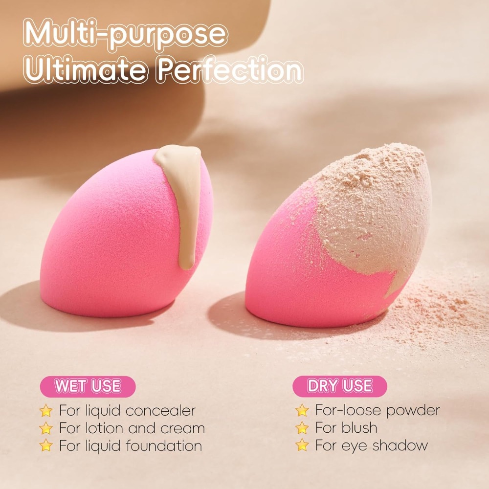 6 Pcs Makeup Sponge Set, Latex – Beauty Makeup Sponge recenzja i cena