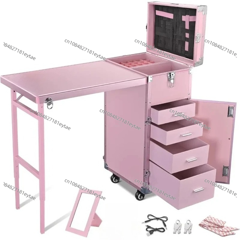 Manicure Table Foldable Nail T – Beauty Makeup Trolley recenzja i cena