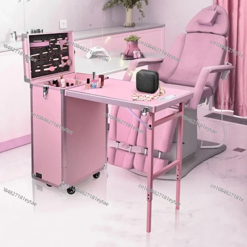 Manicure Table Foldable Nail T – Beauty Makeup Trolley recenzja i cena