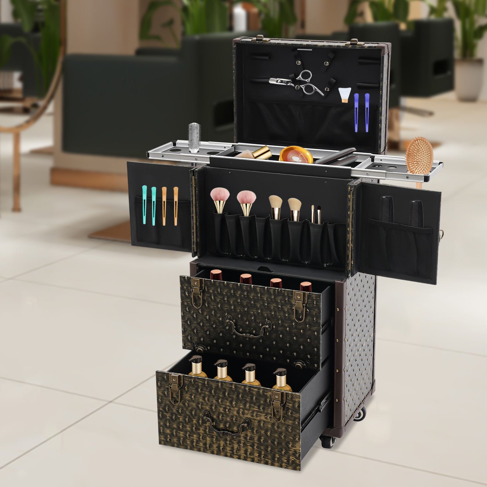 Rolling Makeup Case for Hairdr – Beauty Makeup Trolley recenzja i cena