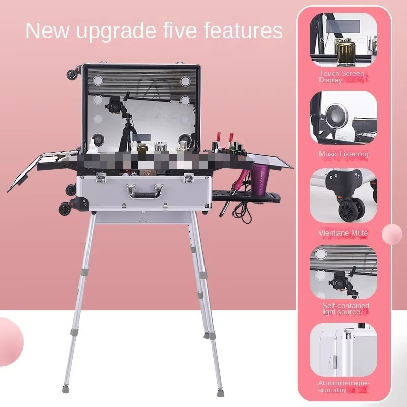 Aluminum Alloy Bluetooth Troll – Beauty Makeup Trolley recenzja i cena