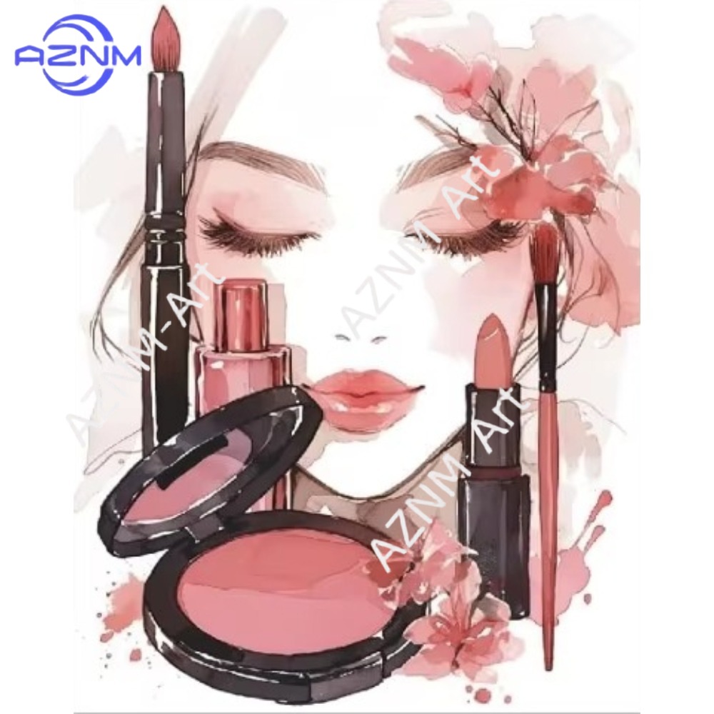 1/4PCS ，Pink Makeup Wall Art P – Beauty Makeup Pictures recenzja i cena