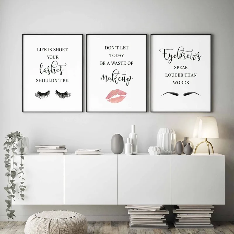 Makeup Quotes Poster Eyelash E – Makeup Is Beauty Quotes recenzja i cena