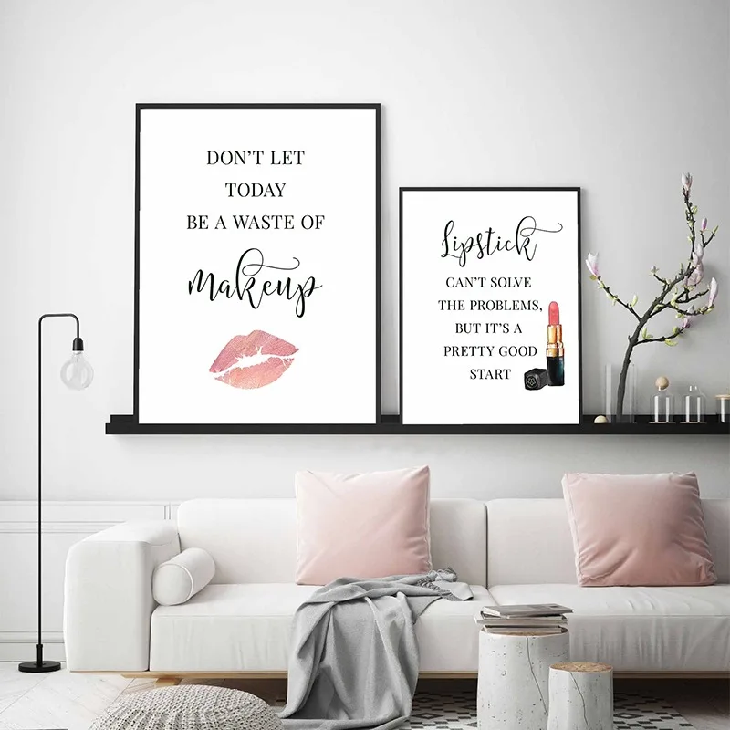 Makeup Quotes Poster Eyelash E – Makeup Is Beauty Quotes recenzja i cena