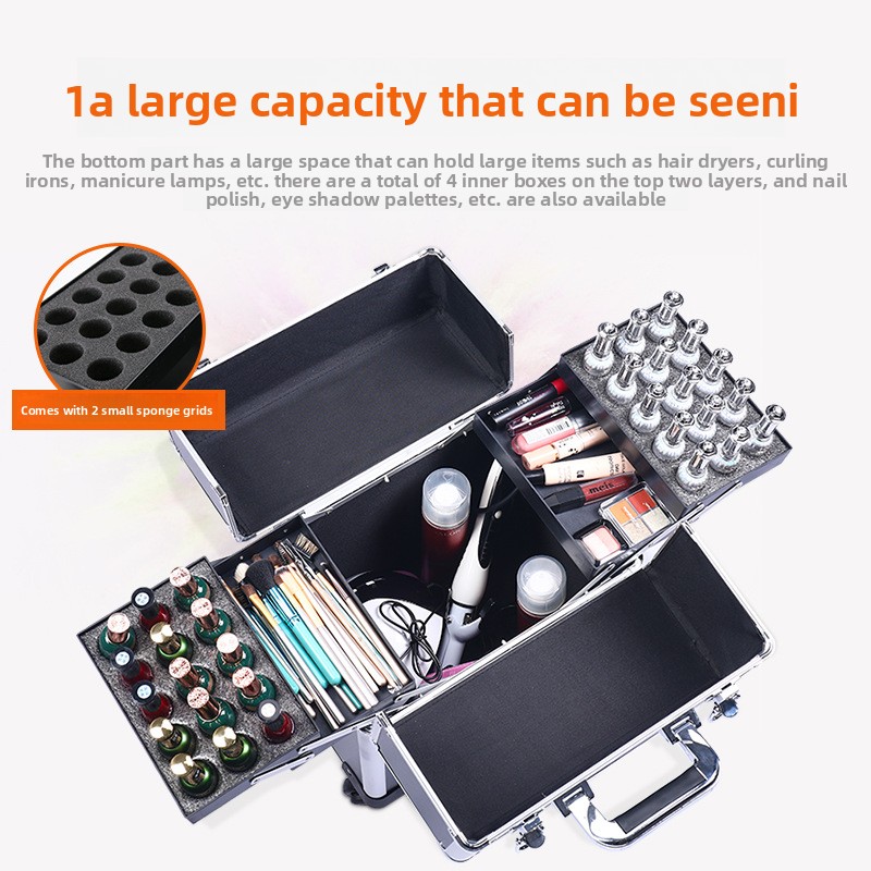 Professional Nail Art Case Rol – Beauty Makeup Case recenzja i cena
