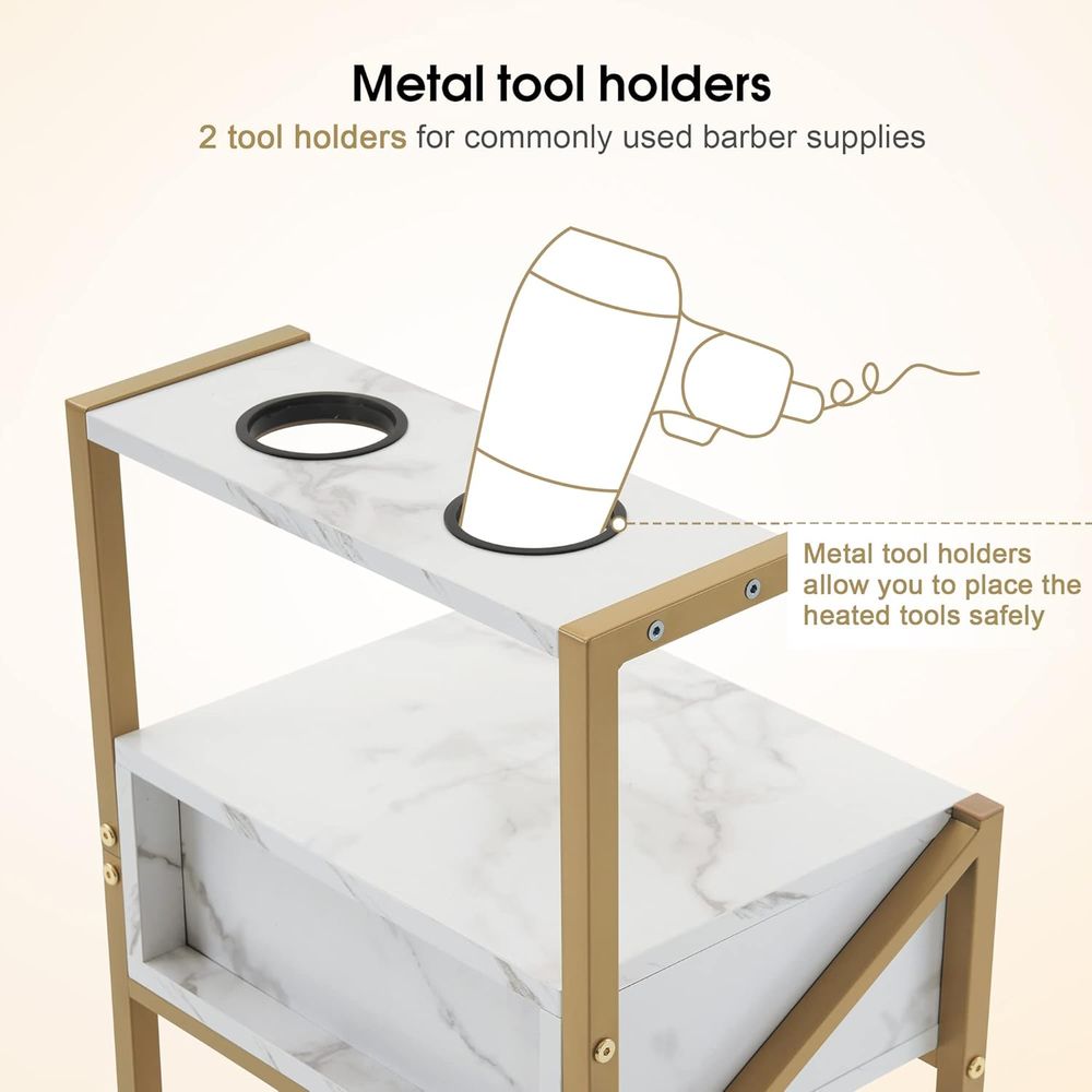 White Rolling Trolley Cart wit – Beauty Makeup Trolley recenzja i cena