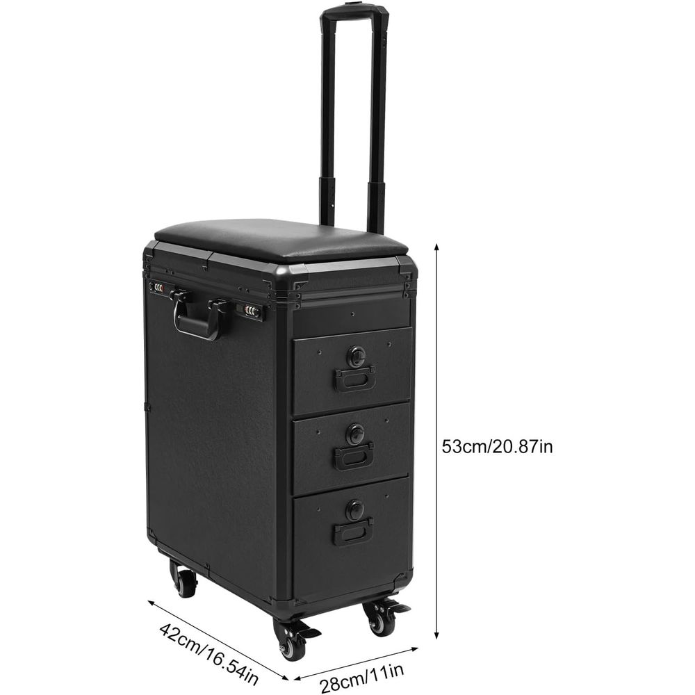 Rolling Acrylic Tattoo Case, M – Beauty Makeup Trolley recenzja i cena