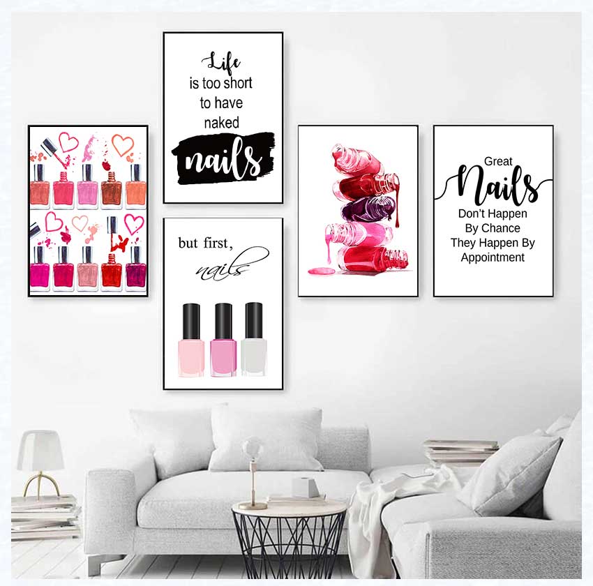 Art Posters and Prints Nail Te – Makeup Is Beauty Quotes recenzja i cena