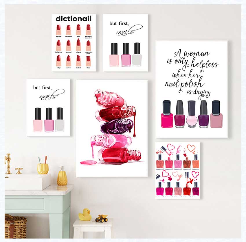 Art Posters and Prints Nail Te – Makeup Is Beauty Quotes recenzja i cena