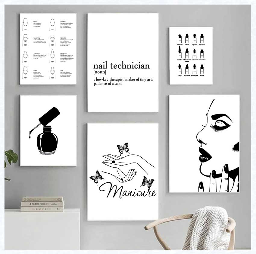 Art Posters and Prints Nail Te – Makeup Is Beauty Quotes recenzja i cena