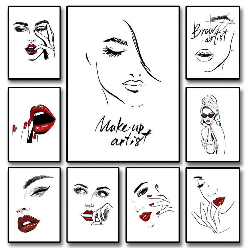 2026 Fashion Makeup Poster Sex – Makeup Is Beauty Quotes recenzja i cena