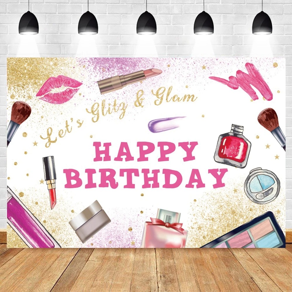Spa Party Themed Backdrop for  – Photo Beauty Makeup recenzja i cena