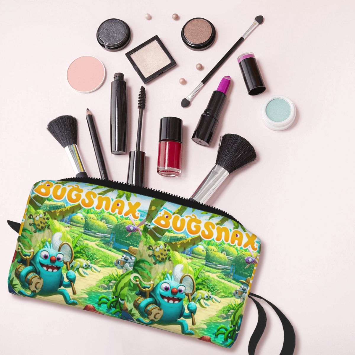 Bugsnax Game Poster Makeup Bag – Makeup Beauty Makeup Game recenzja i cena