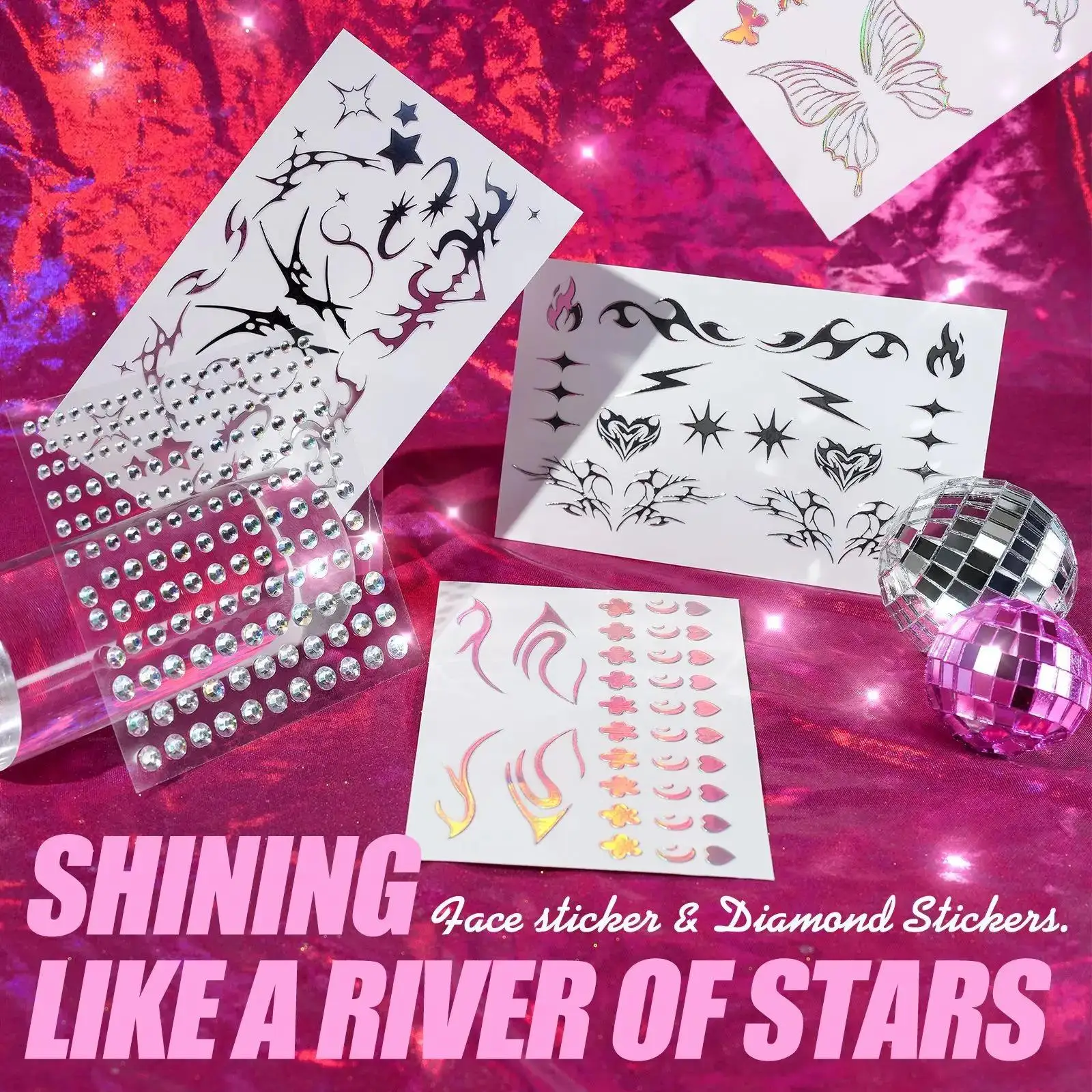 New Laser Face Sticker Eye Mak – Beauty Makeup Pictures recenzja i cena