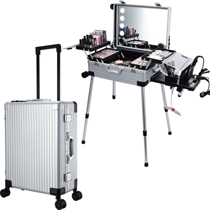 24'' Rolling Makeup Case With  – Beauty Makeup Trolley recenzja i cena