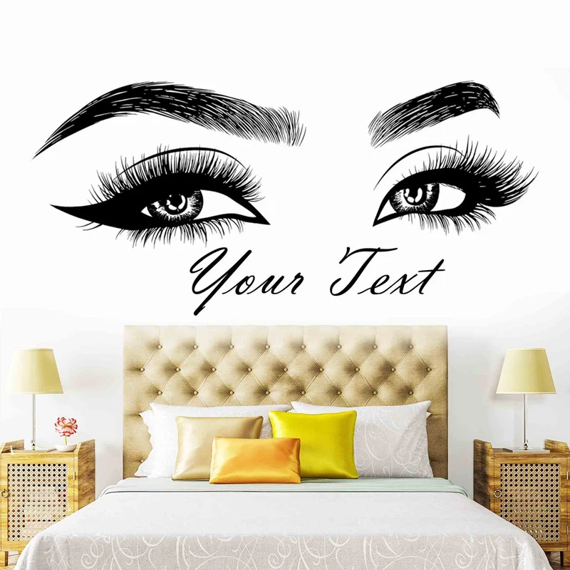 Eyelashes Brows Vinyl Sticker  – Makeup Is Beauty Quotes recenzja i cena