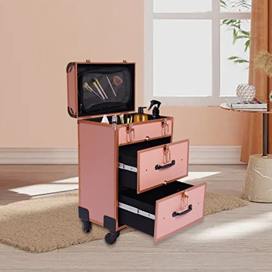 3-Tier Aluminum Rolling Makeup – Beauty Makeup Case recenzja i cena