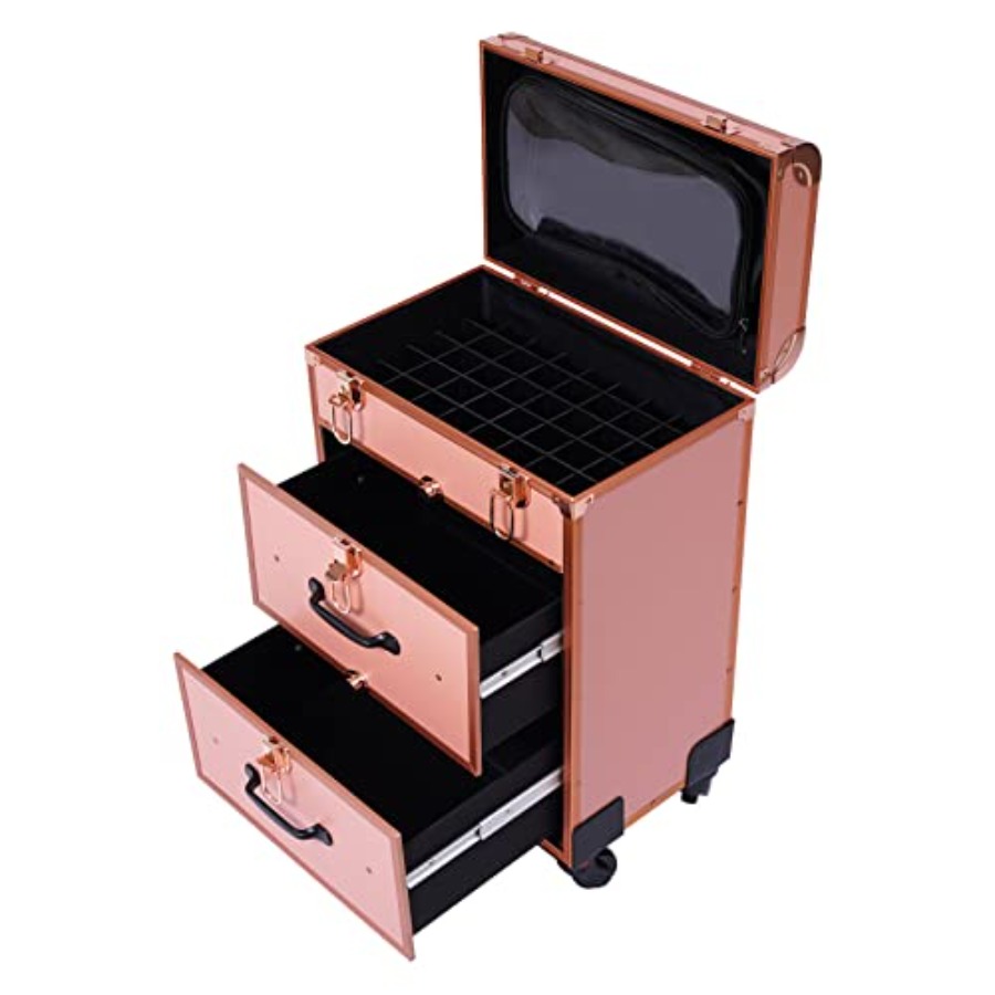 3-Tier Aluminum Rolling Makeup – Beauty Makeup Case recenzja i cena