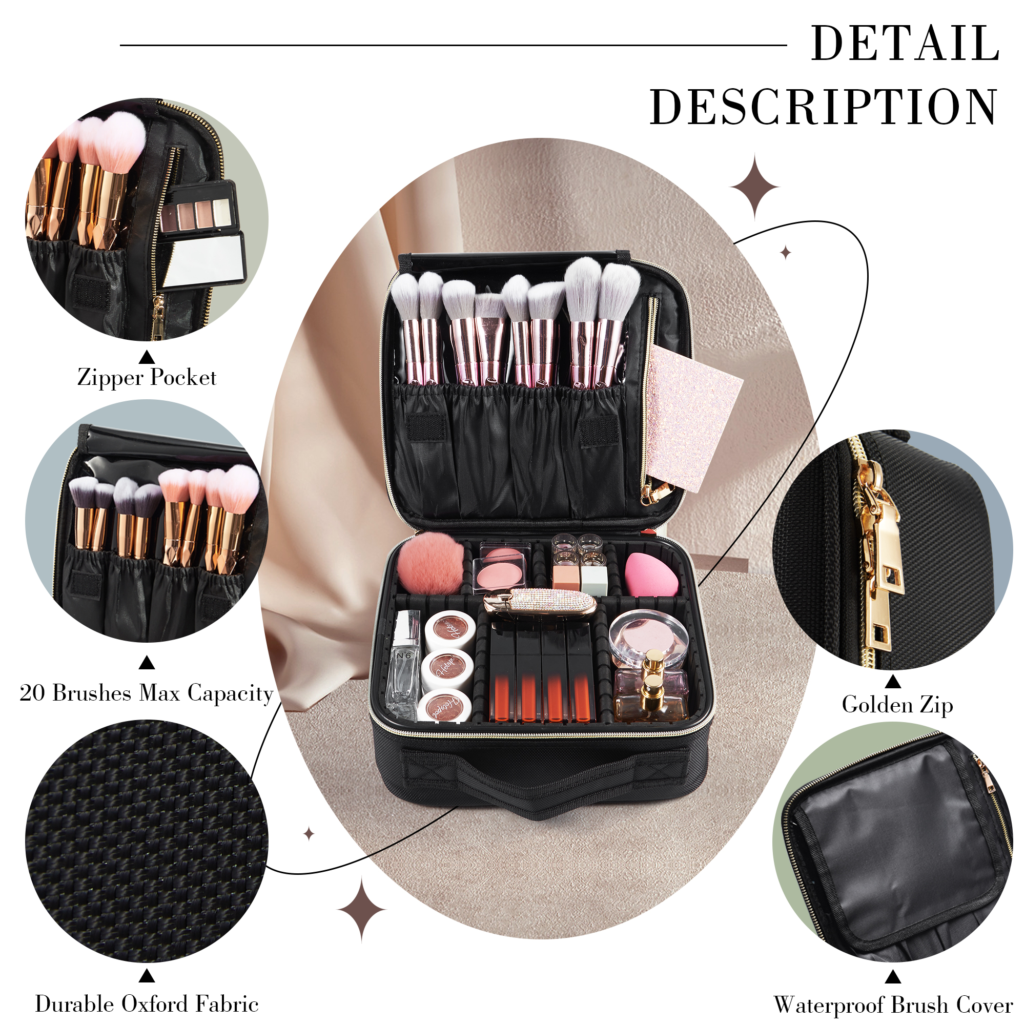 Cosmetic Case Makeup Bag Vanit – Beauty Makeup Case recenzja i cena