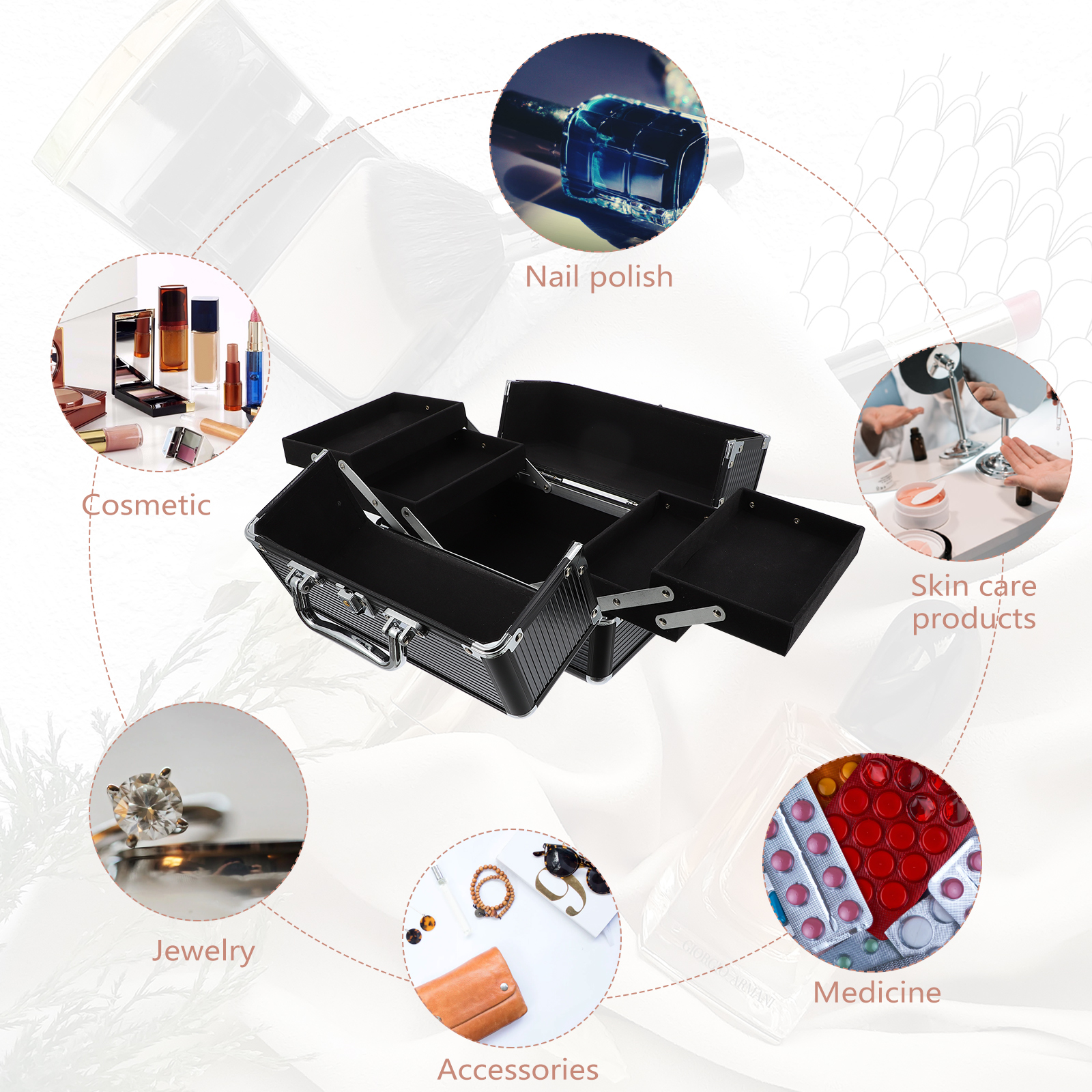 Makeup Case Handheld Storage C – Beauty Makeup Case recenzja i cena