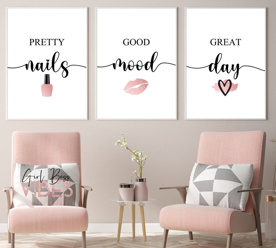 Nordic Pink Woman Red Lip Nail – Beauty Makeup Pictures recenzja i cena