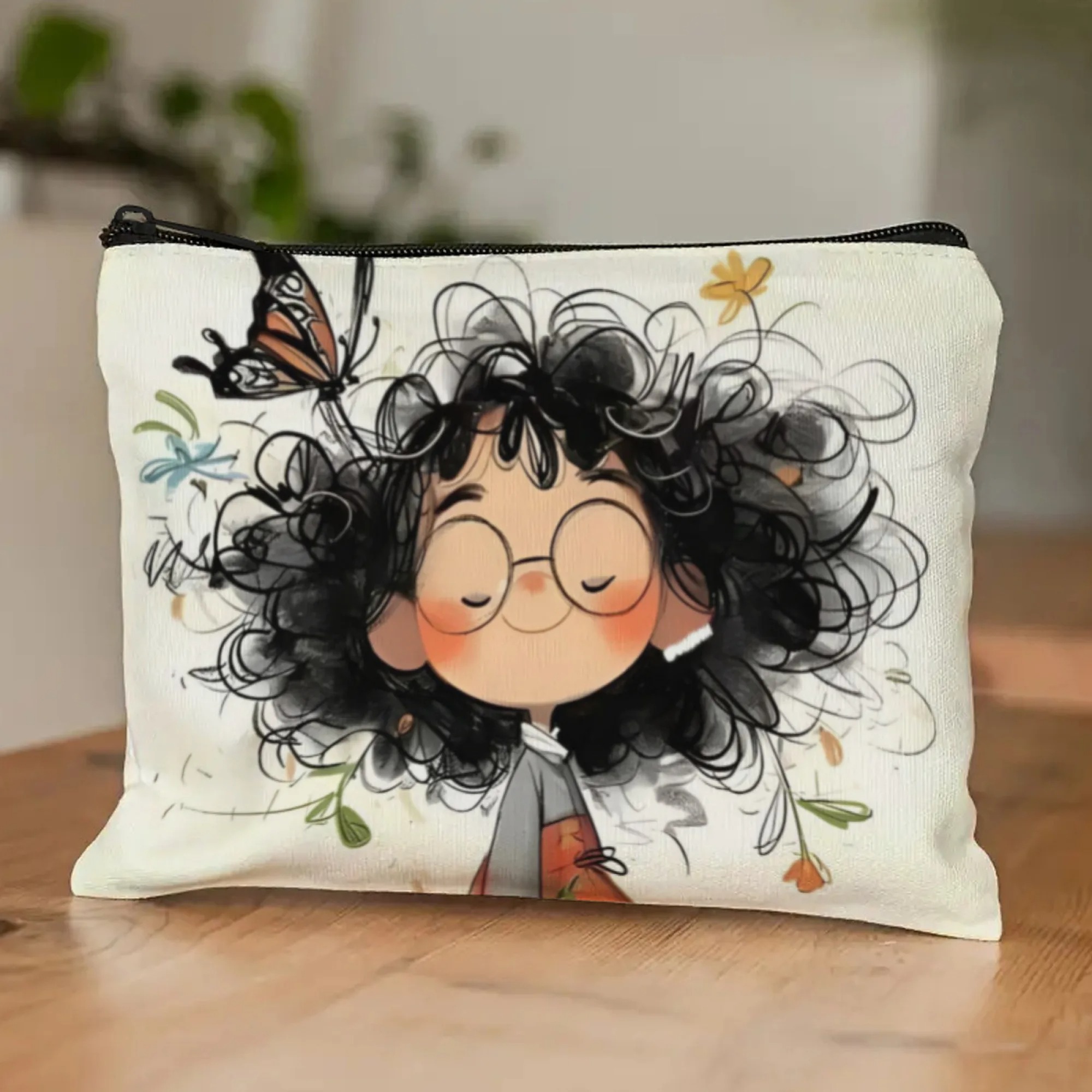 Cartoon Girl Makeup Bag Zipper – Beauty Makeup Case recenzja i cena