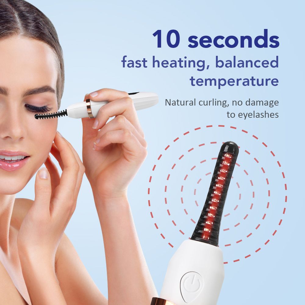 Heated Eyelash Curler Pen with – Ms Beauty Makeup recenzja i cena
