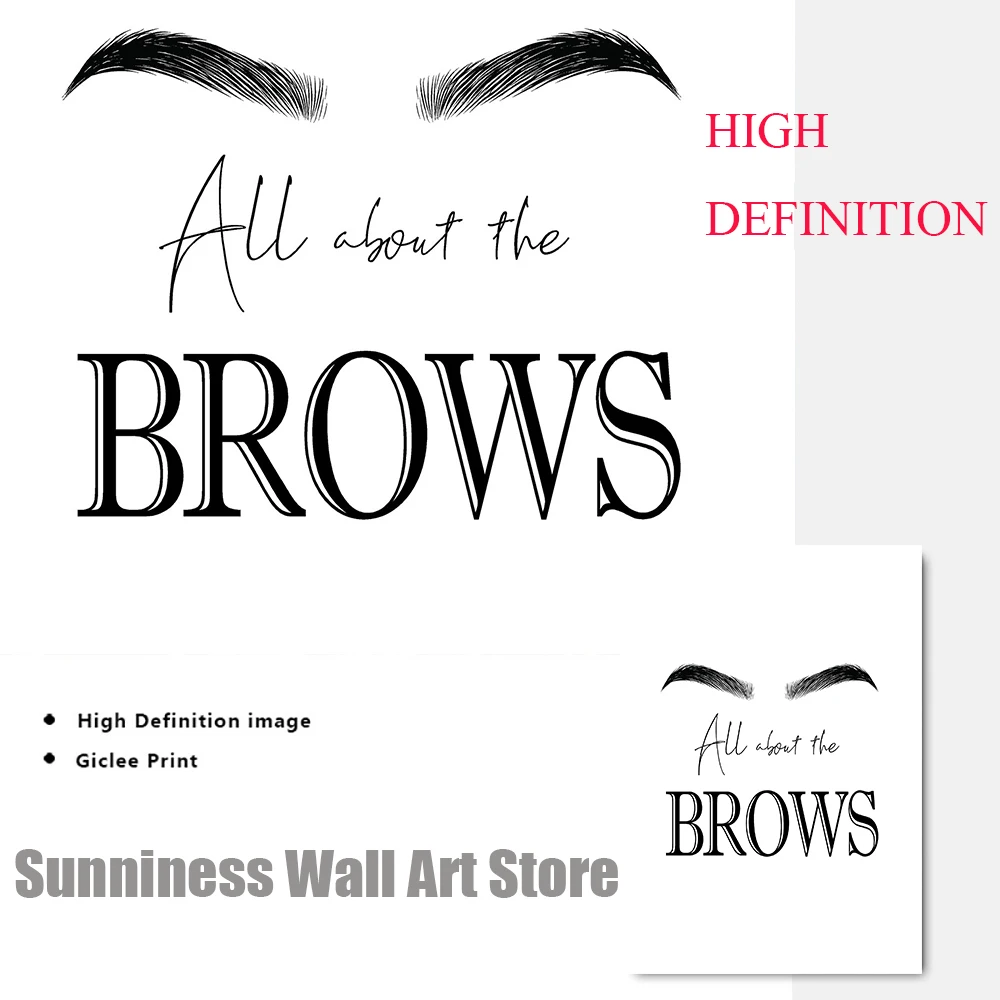 Fashion MakeUp Canvas Painting – Makeup Is Beauty Quotes recenzja i cena