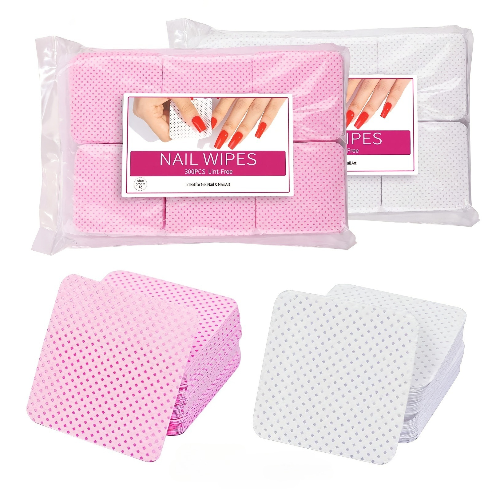600pcs/2bag Hairless Nail Poli – Beauty Makeup Remover recenzja i cena