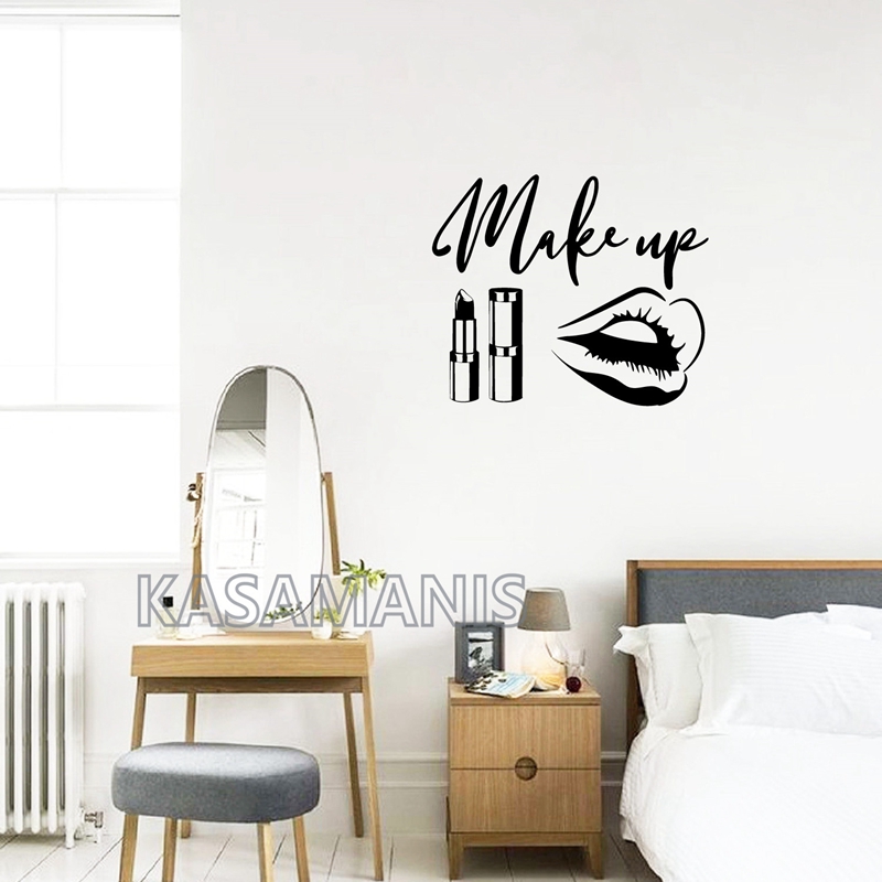 MakeUp Quote Wall Art Decals B – Makeup Is Beauty Quotes recenzja i cena