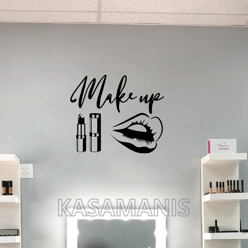 MakeUp Quote Wall Art Decals B – Makeup Is Beauty Quotes recenzja i cena